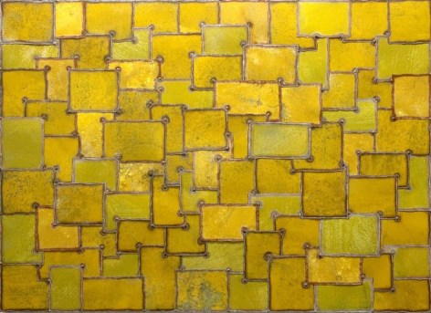 Nathan Slate Joseph, Yoga Man, 2007, Pure pigment on steel, 168 x 122cm