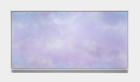 Miya Ando, Chou-Un (Clouds That Look Like A Flock Of Birds In The Sky) May 3 2024 7:22 PM NYC, 2024, ink, resin, dye, urethane, pure micronized silver, aluminum composite, 155 x 310 cm (61 x 122 inches)