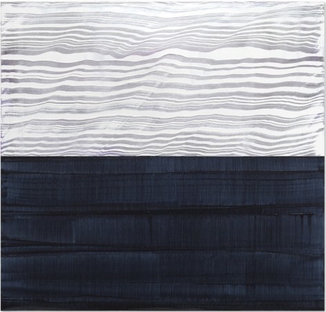 White &amp;amp; Violet Blue 3, oil on linen, 40 x 42 inches/102 x 107 cm
