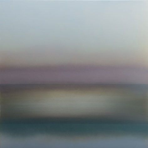 Miya Ando, Kasumi Mist 4.4.6, 2017, dye, resin and urethane on aluminum, 122 x 122 cm (48 x 48 inches)