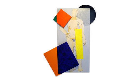 Susan Weil, This and That, 2009, acrylic and Plexiglas on canvas, 167 x 123.2 cm (65.8 x 48.5 inches)