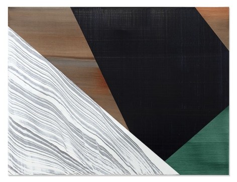 Ricardo Mazal, SP Black 6, 2019, oil on linen, 91.4 x 121.9 cm (36 x 48 inches)