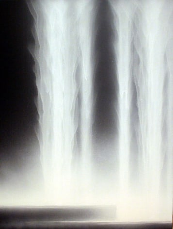 waterfall (d), 2007, pure pigment on rice paper mounted on board, 26 x 20 inches/66 x 50.8 cm