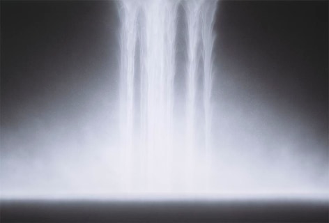 Hiroshi Senju, Waterfall, 2012, Natural, acrylic pigments on Japanese mulberry paper, 51 5/16 x 76 5/16 inches/130 x 194 cm