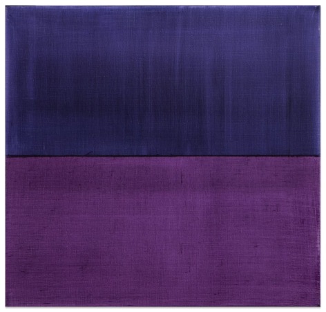 Split Violet Blue 3, 2016, oil on linen,&nbsp;23 x 24 inches/58.4 x 61 cm