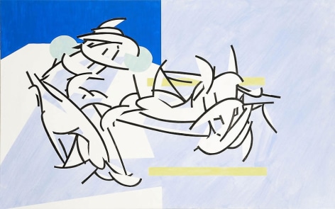 Tiphys, the Helmsman, 2002, Acrylic on canvas, 41 x 65&quot;