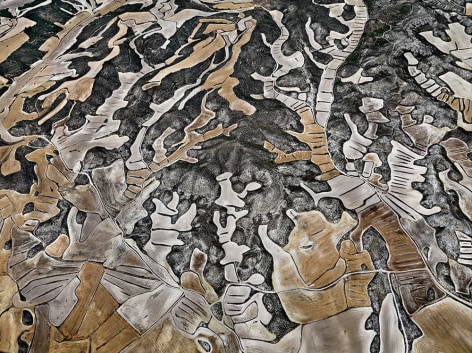 Edward Burtynsky, Dryland Farming #12, Monegros County, Aragon, Spain, 2010, chromogenic color print, 48 x 64 inches/122 x 162.6 cm