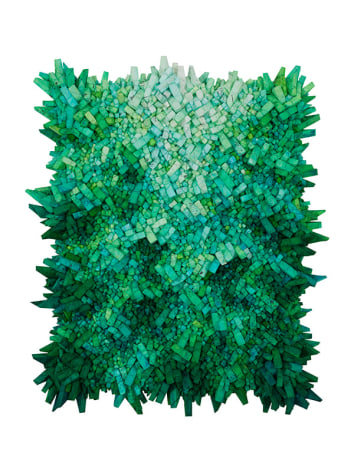 Chun Kwang Young, Aggregation 19 - MY039, 2019, mixed media with Korean mulberry paper, 125 x 105 cm (49.2 x 41.3 inches)