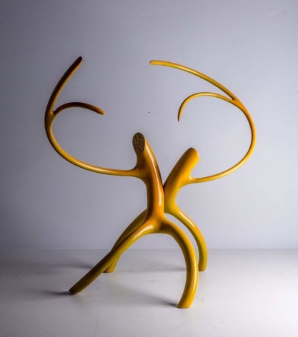 Untitled, painted steel, 32 x 38 x 21 inches/81.3 x 96.5 x 53.3 cm