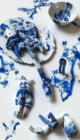 Blue Jean Blues - Jimi Hendrix, 2012, digital print, 68.9 x 39.4 inches