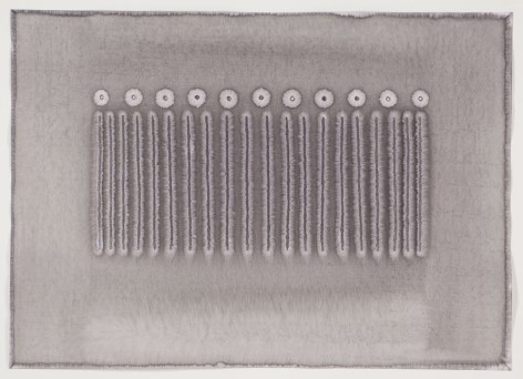 Sohan Qadri, Megha IV, 2010, ink and dye on paper, 39 x 55 inches/99 x 140 cm