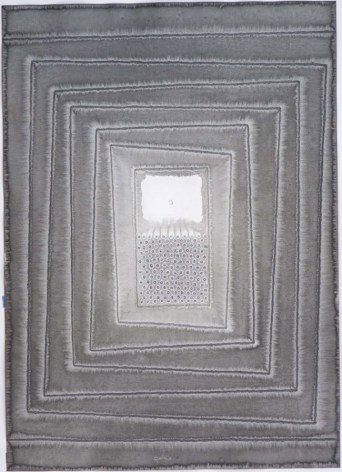 Sohan Qadri, Akriti I, 2007, ink and dye on paper,&nbsp;55 x 39 inches/139.7 x 99.1 cm