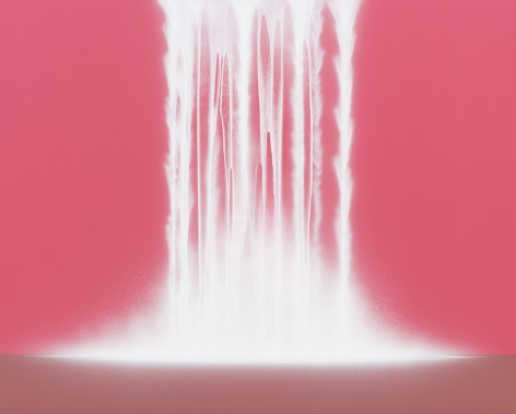 Dayfall Nightfall, 2025, pigments on Japanese mulberry paper mounted on board, 51.3 x 63.8 inches/130 x 162 cm