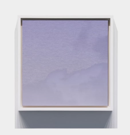 Miya Ando, 134 Kumo (Cloud) Study Color, 2022, ink on aluminum composite, 13.5 x 13.5 x 2 inches/34.3 x 34.3 x 5 cm