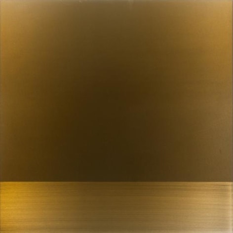 , Miya Ando, Copper, 2015, urethane, pigment, resin on aluminum, 36 x 36 inches