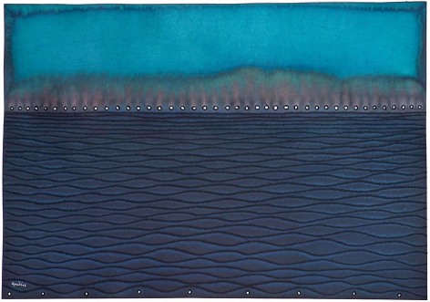Puskara II, 2008, Ink and dye on paper, 27 x 39"