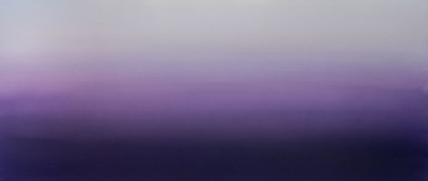 Murasaki (Purple)&nbsp;6.19.23.75.55.5, 2019, pigment and urethane on aluminum, 23.75 x 55.5 inches/60.3 x 141 cm