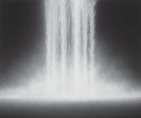 , Hiroshi Senju, Waterfall, 2012, Natural pigments on Japanese mulberry paper, 63 13/16 x 76 5/16 inches/162 x 194 cm