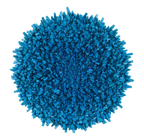 Chun Kwang Young, Aggregation 18 - JA006 (Star 1), 2018, mixed media with Korean mulberry paper, 160 cm tondo (63 inches)