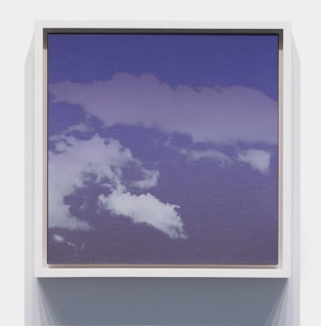 Miya Ando, 104 Kumo (Cloud) Study Color, 2022, ink on aluminum composite, 13.5 x 13.5 x 2 inches/34.3 x 34.3 x 5 cm