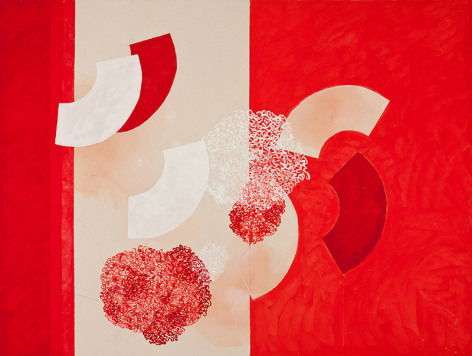 Independence, 2014, acrylic and pencil on canvas, 66&nbsp;x 88 inches/167.6 x 223.5 cm
