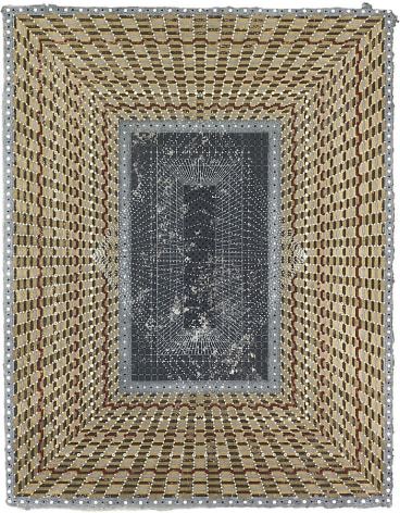 Anil Revri,  Geometric Abstraction , Mixed media on canvas, 30 x 40&quot;