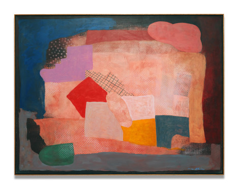 Night Goings On, 2005, acrylic on paper mounted on canvas, 41 x 54 inches/104 x 137 cm