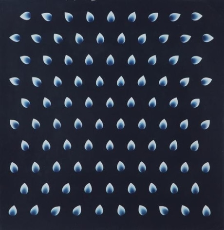 , Chakra-III, 2013, stone pigment and Arabic gum on handmade Sanganer paper, 25 x 25 inches/63.5 x 63.5 cm