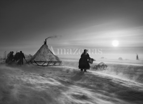 , Sebasti&atilde;o Salgado. Nenets people. Yamal Peninsula. Siberia. Russia. 2011. Gelatin silver print. 91.44 x 127 cm.