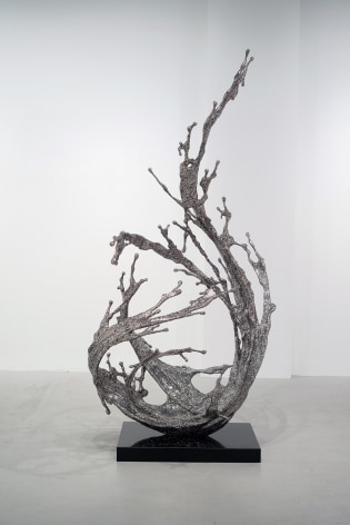 Water in Dripping - Andromeda, 2022, stainless steel, 86.6 x 50 x 36.6 inches/220 x 127 x 93 cm