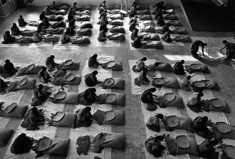 Sebastião Salgado, Coffee Curing Works, Karnataka State, India, 2003, gelatin silver print, 91.4 x 127 cm (36 x 50 inches)