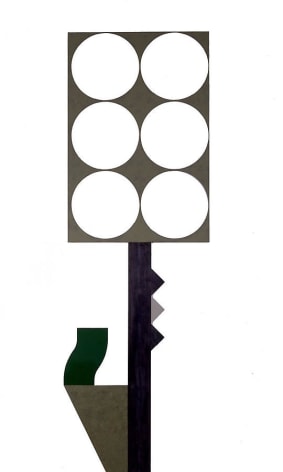 Merrill Wagner,  White Hyacinth , 2006, Rust preventative paint on steel, 115.25 x 36.75"