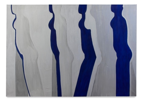 Susan Weil, Walking Figure, 1969, acrylic on linen, 51 x 72 inches/129.5 x 182.9 cm