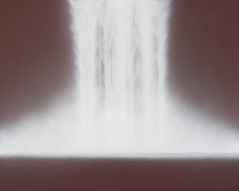Waterfall, 2019, natural pigments on Japanese mulberry paper mounted on board, 51.3&nbsp;x 63.8&nbsp;inches/130 x 162 cm