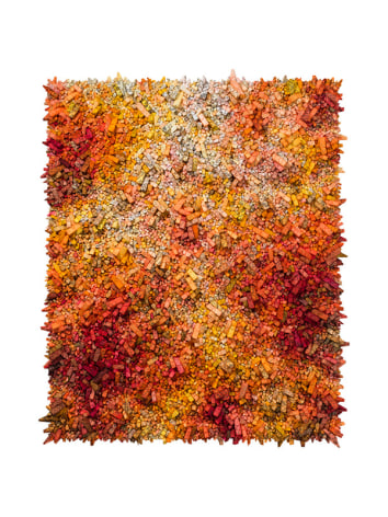 Aggregation 18 - AP023,&nbsp;2018, mixed media with Korean mulberry paper, 70.1 x 57.1 inches/178 x 145 cm