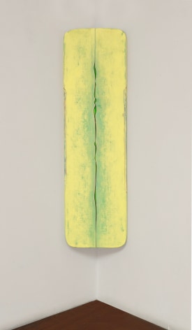 Na Hoa, 2022, acrylic on fabric on wood, 55 x 16 inches/139.7 x 40.6 cm