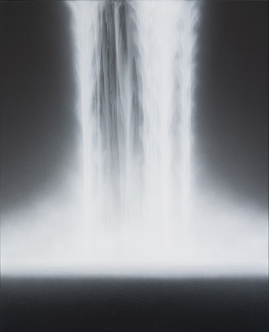 Waterfall, 2019, natural pigments on Japanese mulberry paper mounted on board, 63.8&nbsp;x 51.3&nbsp;inches/162 x 130 cm