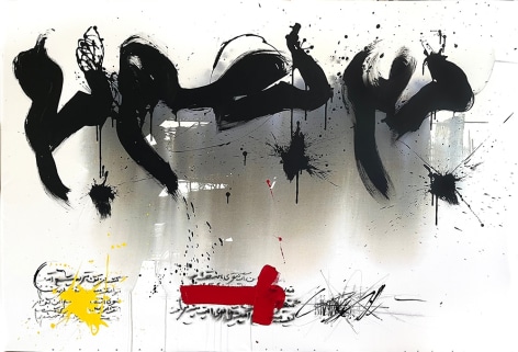 Golnaz Fathi, untitled, 2022, mixed media on canvas, 130 x 190 cm (51.2 x 74.8 inches)