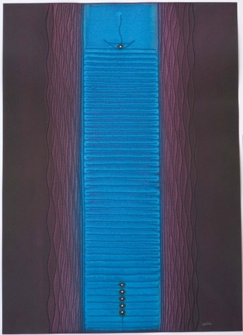 untitled, 2007, ink and dye on paper, 55 x 39 inches/139.7 x 99.1 cm