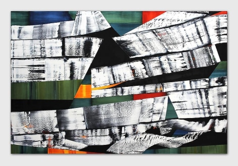 Kailash M12, 2012, oil on linen, 98.5 x 150 inches
