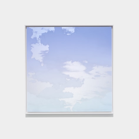 Miya Ando, Unkai (A Sea Of Clouds) September 29 2023 6:22:10 PM NYC, 2023, ink on aluminum composite, 95.3 x 95.3 cm (37.5 x 37.5 inches)