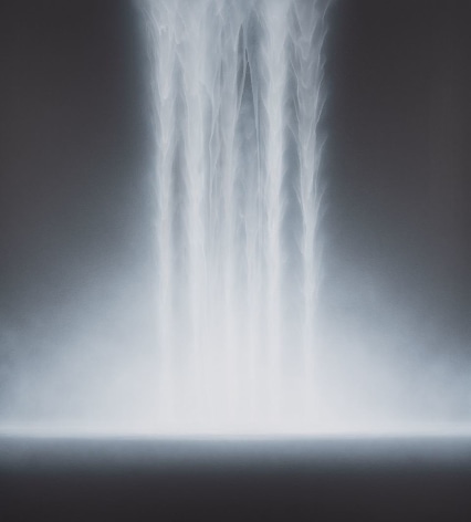 Hiroshi Senju, Waterfall, 2018, acrylic and natural pigments on Japanese mulberry paper, mounted on board, 55.1&nbsp;x 50 inches/140 x 127 cm