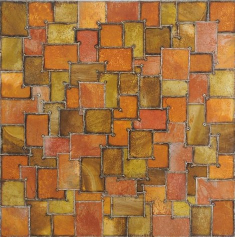 Earthtone, 2009, Pure pigment on steel, 60 x 60"