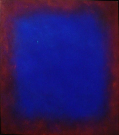 Natvar Bhavsar,  VEERAG , 2007, Pure pigment on canvas, 59.5 x 68.5"