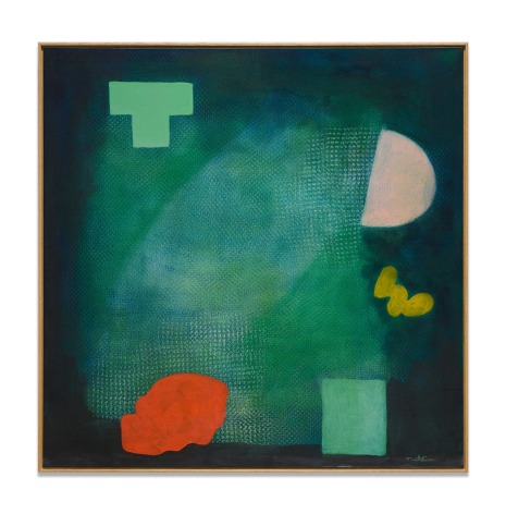 T Conversing With the Moon, 2001, acrylic on canvas, 43 x 43 inches/109.2 x 109.2 cm