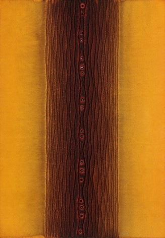 Sohan Qadri, untitled, 2006, ink and dye on paper, 39 x 27 inches/99 x 69 cm