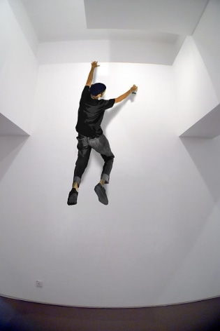 Sufian Hamri@TR853-1, Parkour, 2013, aerosol paint on wall