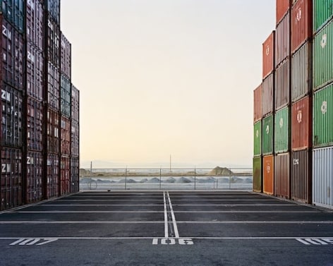 Container Ports #16, Delta Port, Vancouver, British Columbia,&nbsp;2001, chromogenic color print, 27 x 34 inches/68.6 x 86.4 cm, edition of 9