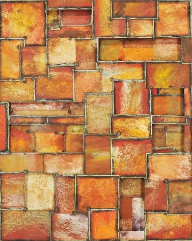 Earteasons 2, 2011, pure pigment on steel, 60 x 48 inches