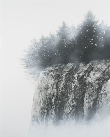 Hiroshi Senju, At World's End #10, 2017, acrylic and natural pigments on Japanese mulberry paper mounted on board, 227.3 x 181.8 cm (89.5 x 71.6 inches)